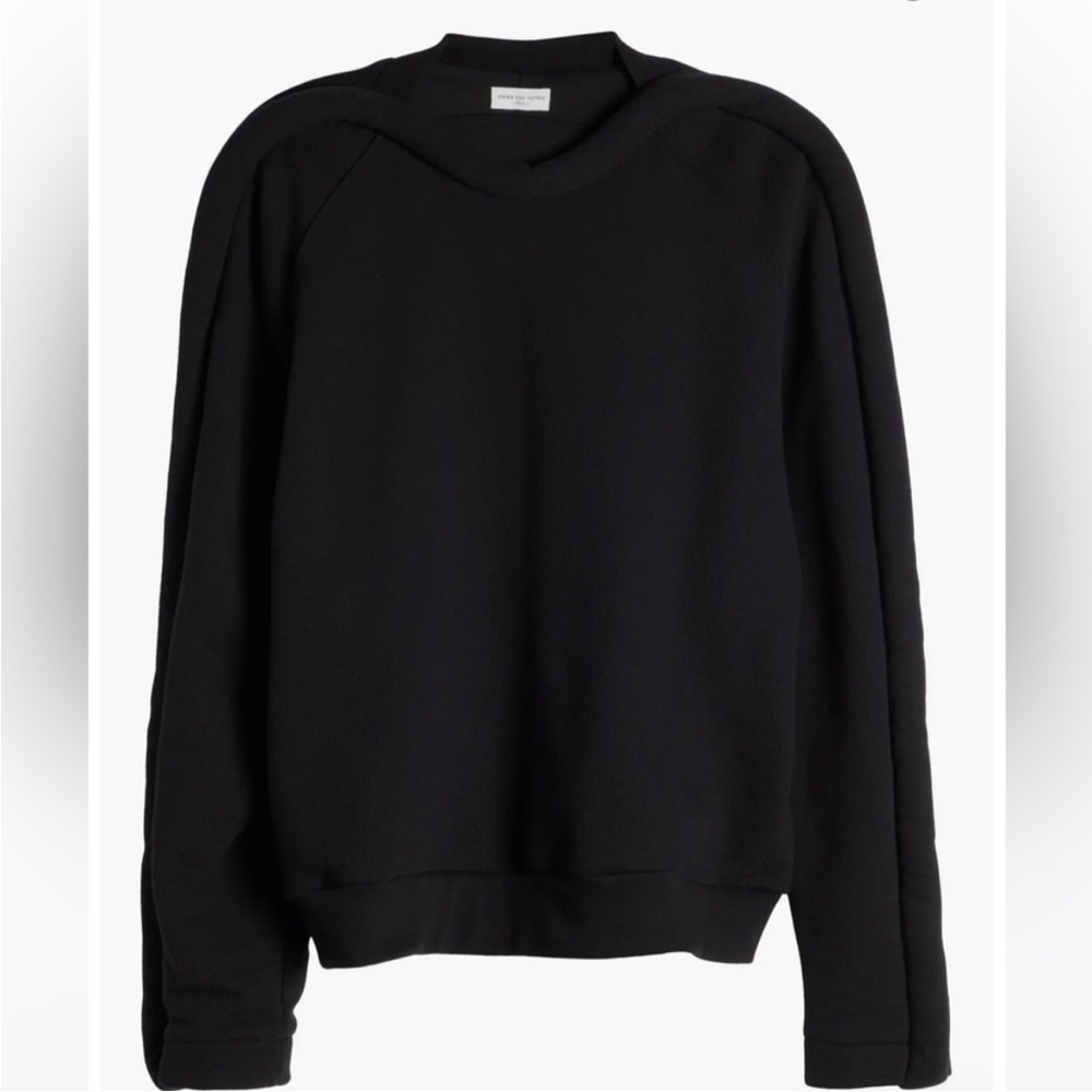 Dries Van Noten Black Sculptural Sweatshirt - Picture 8 of 10